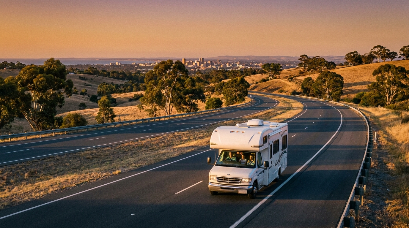 Family RV Driving in Adelaide - Safe Routes 2026